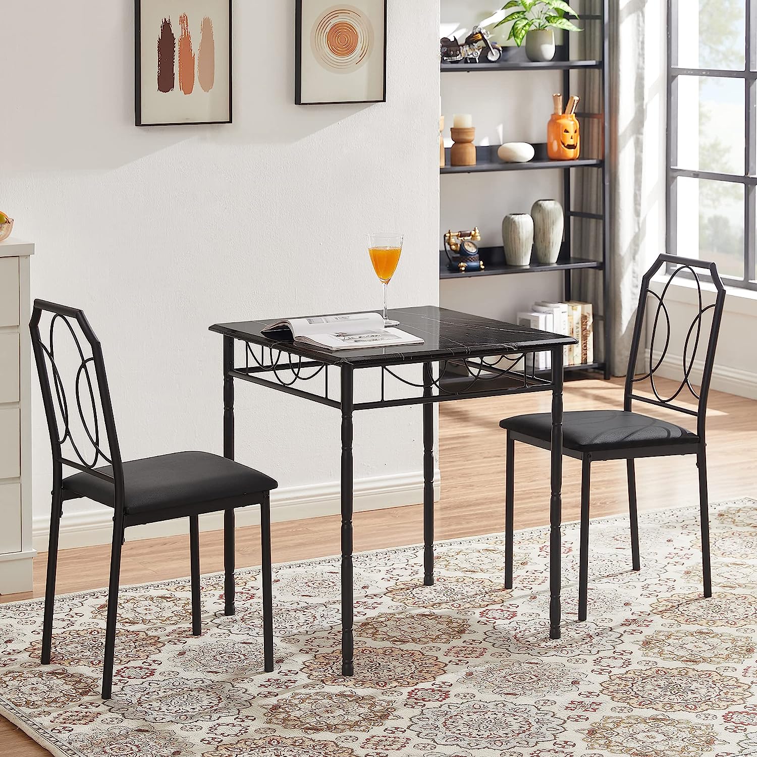 VECELO Modern 5 Pieces Dining Table Set