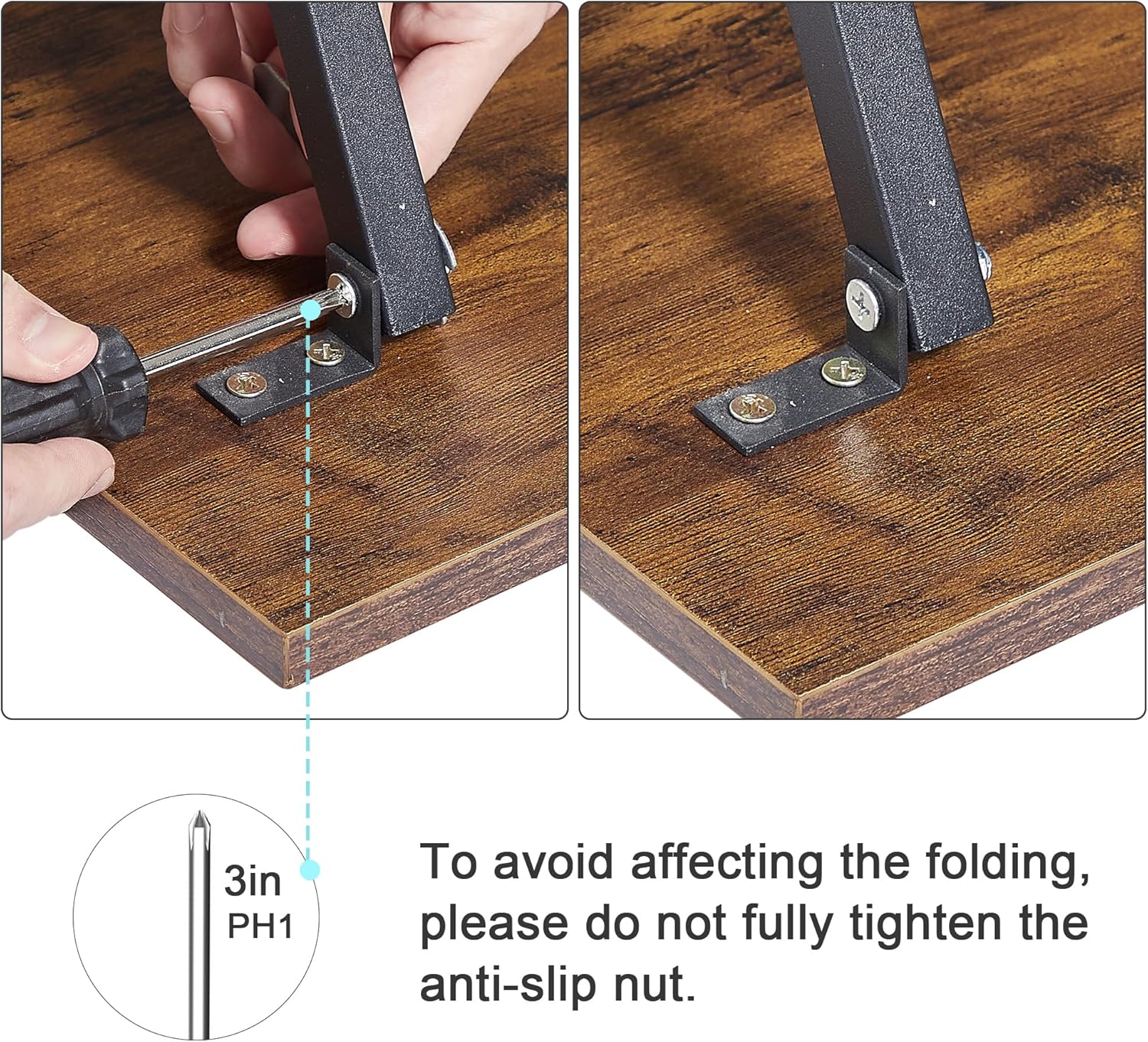 VECELO Folding TV Tray for Eating Set of 2