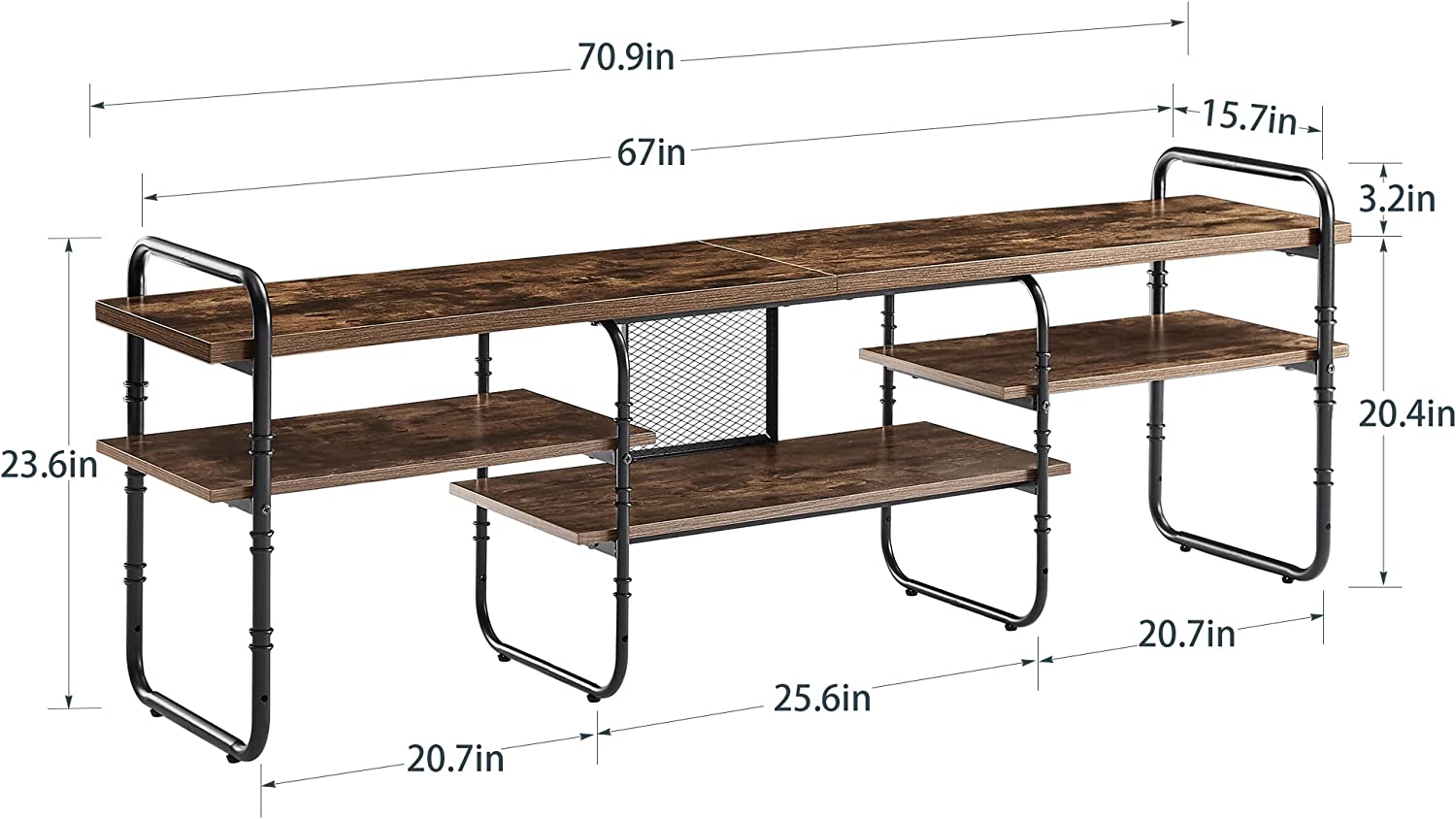 Industrial Television Stand TV Entertainment Center