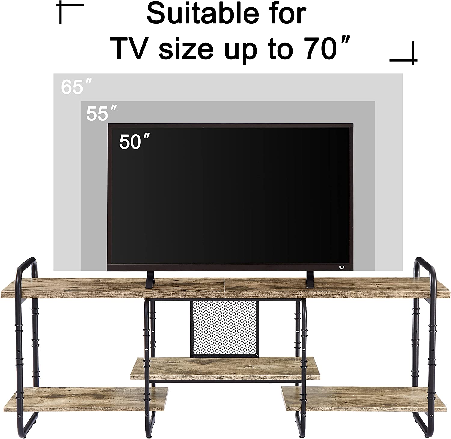 Industrial Television Stand TV Entertainment Center