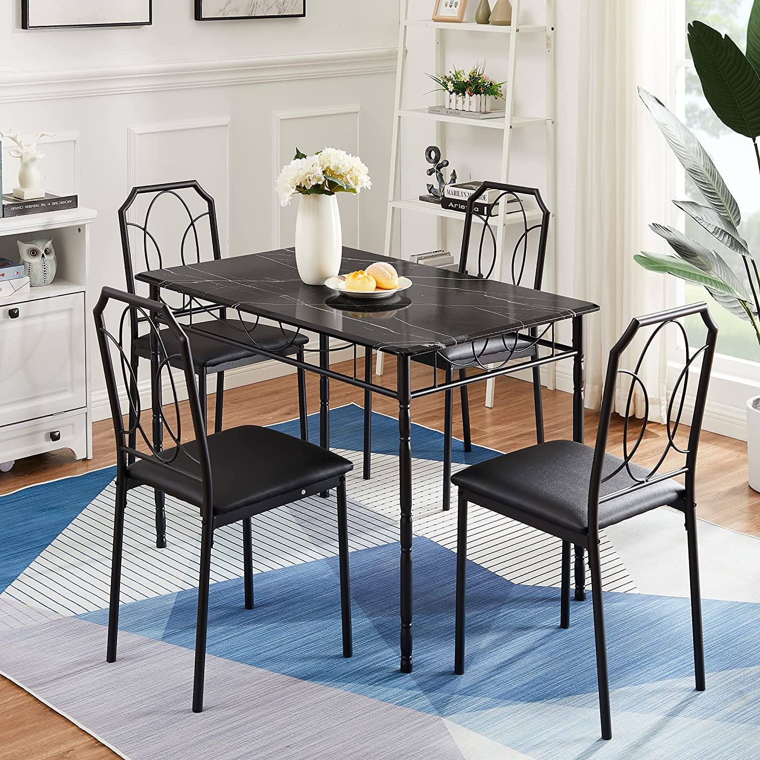 VECELO 5 Pieces Table Sets