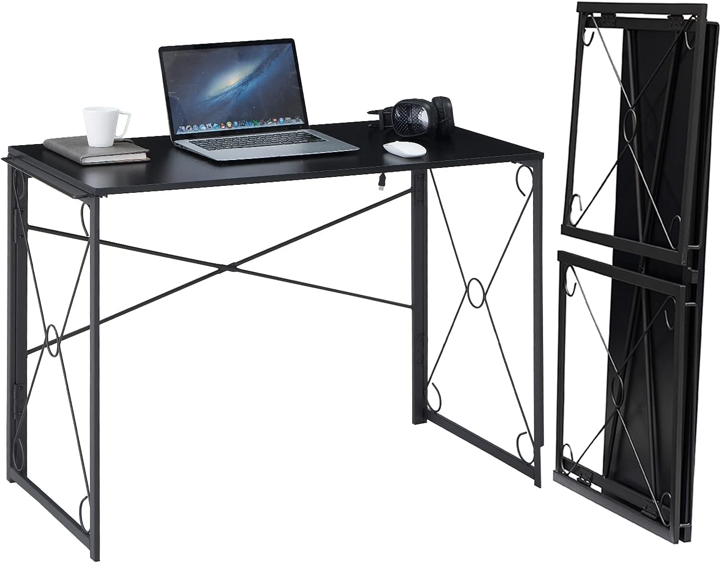 VECELO L Shaped Large Computer Corner Desk Industrial Home Office Workstation