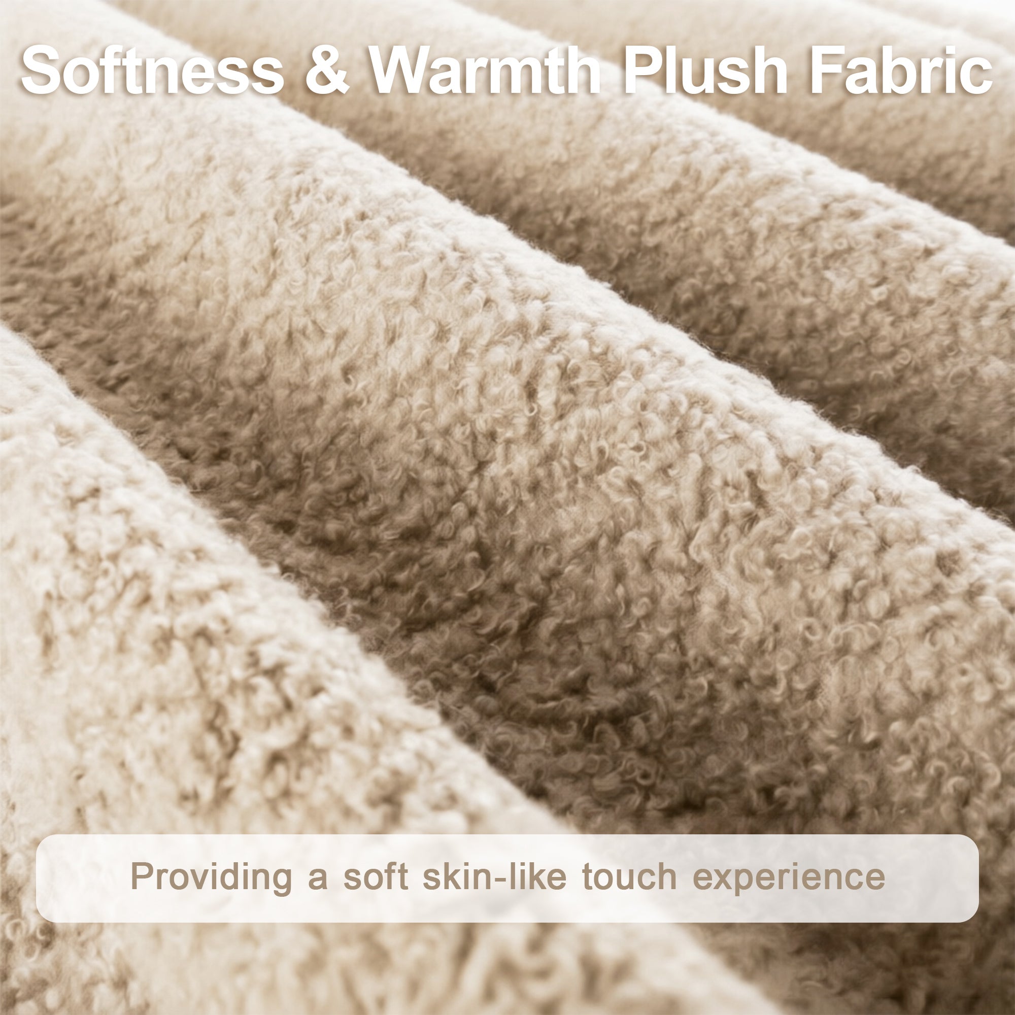 VECELO Twin Size Bed Frame, Upholstered Platform Bedframe with Height Adjustable Plush Fabric Headboard