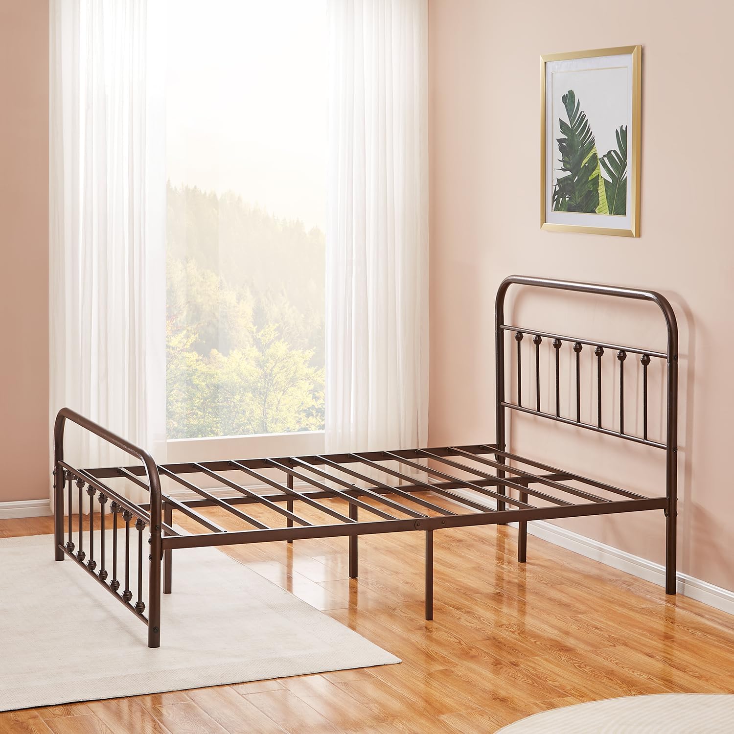 VECELO Metal Platform Bed Frame Mattress Foundation Modern&Simple Style