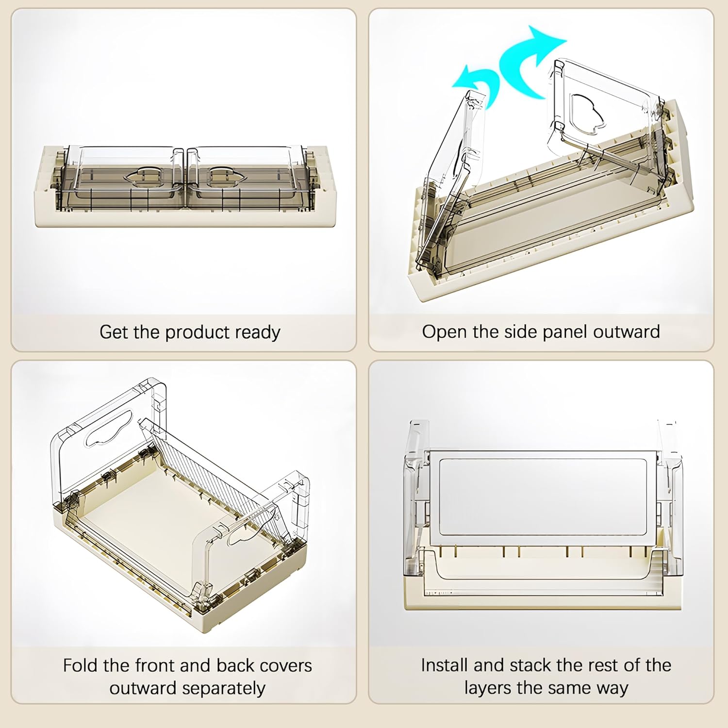 VECELO 3-Tier Fruit and Vegetable Basket