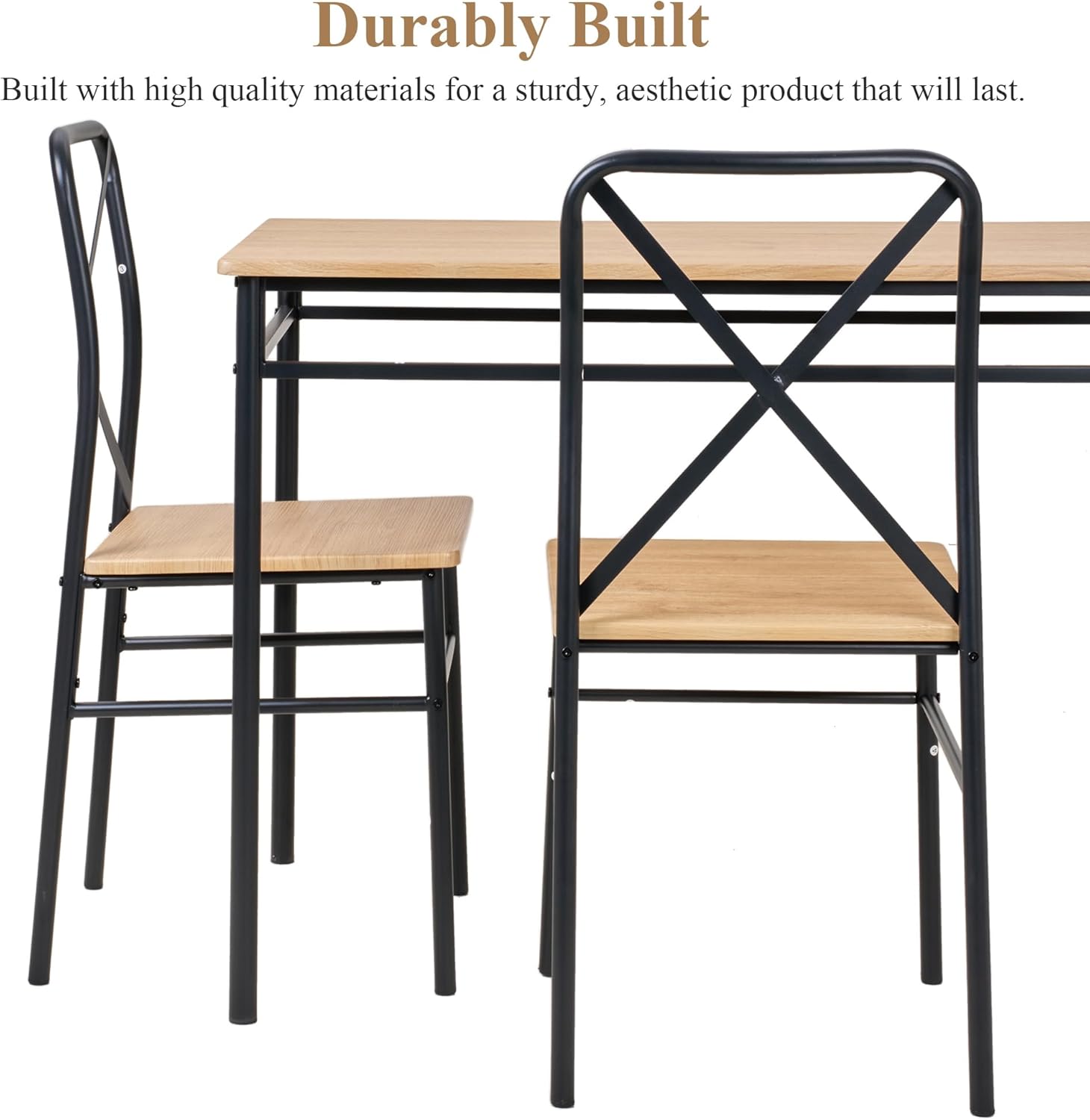 VECELO 5-Piece Kitchen Dining Table Set