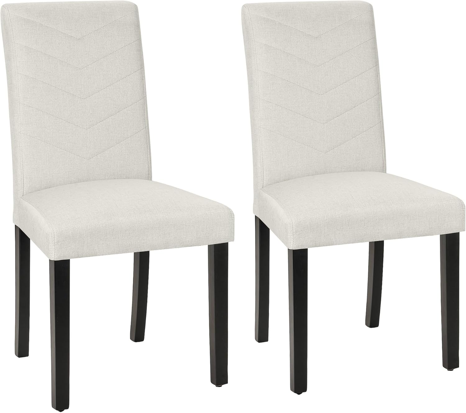 VECELO Upholstered Dining Chairs Set of 2