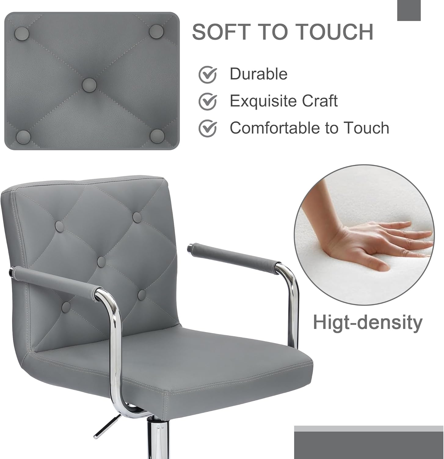 VECELO Mid-Back Home Office Desk Chair