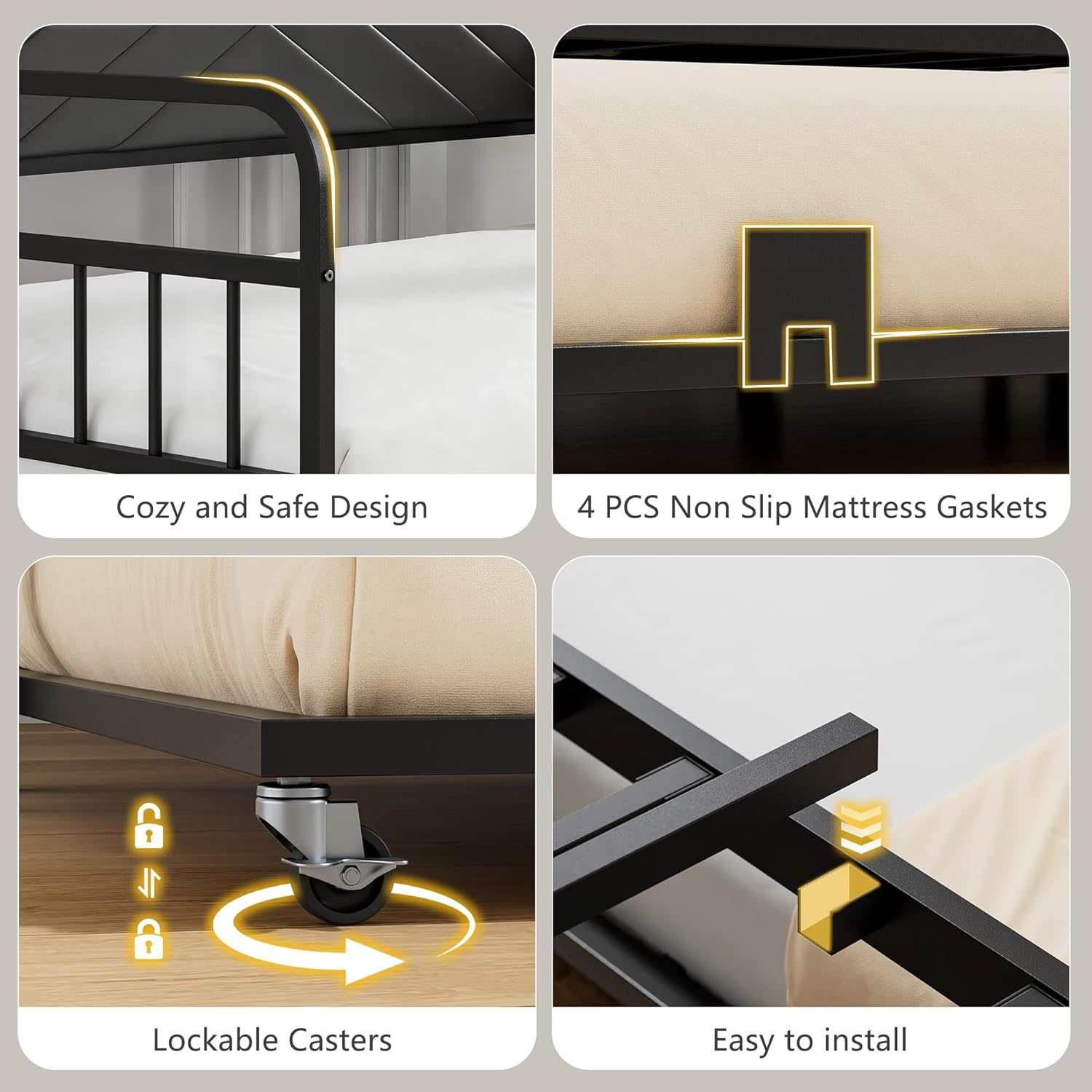 VECELO Twin Daybed with Trundle