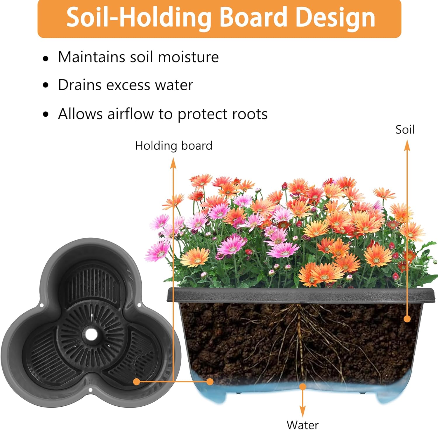 VECELO 5 Tier Vertical Garden Planter