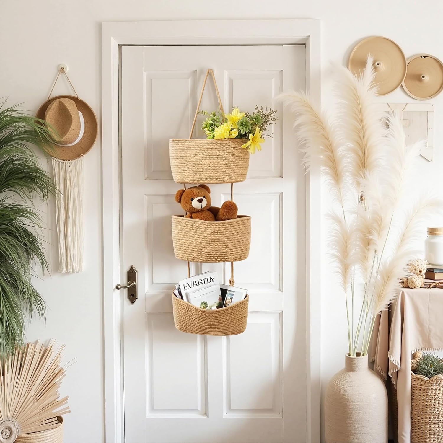 VECELO Over The Door Hanging Basket