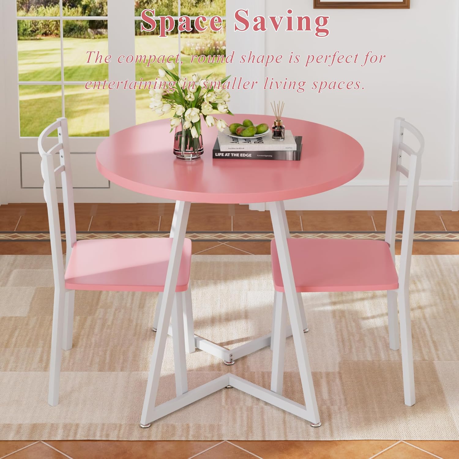 VECELO 3 Piece Kitchen Dining Room Set