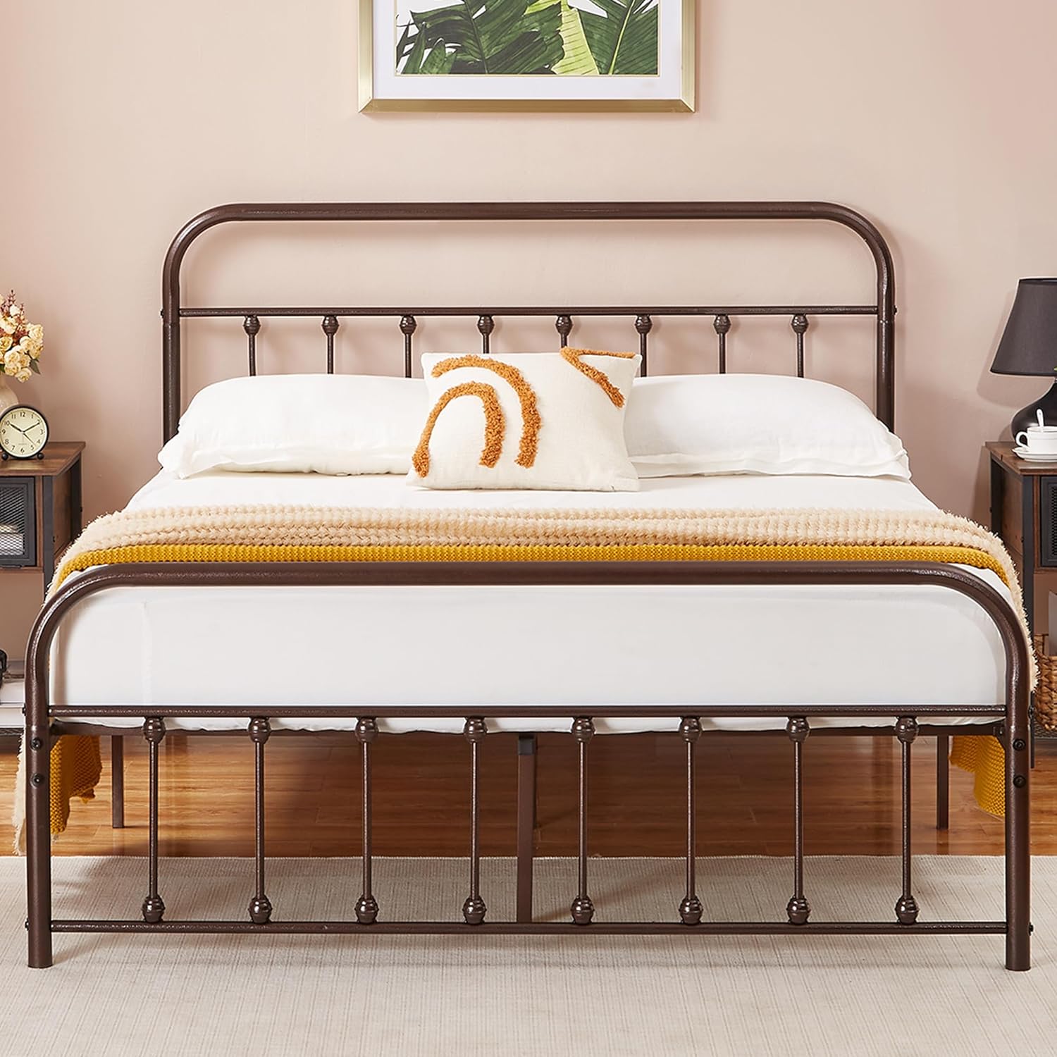 VECELO Metal Platform Bed Frame Mattress Foundation Modern&Simple Style