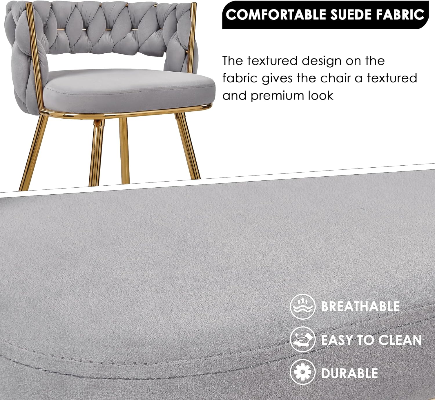 VECELO Bar Stools, Counter Height Bar Stools