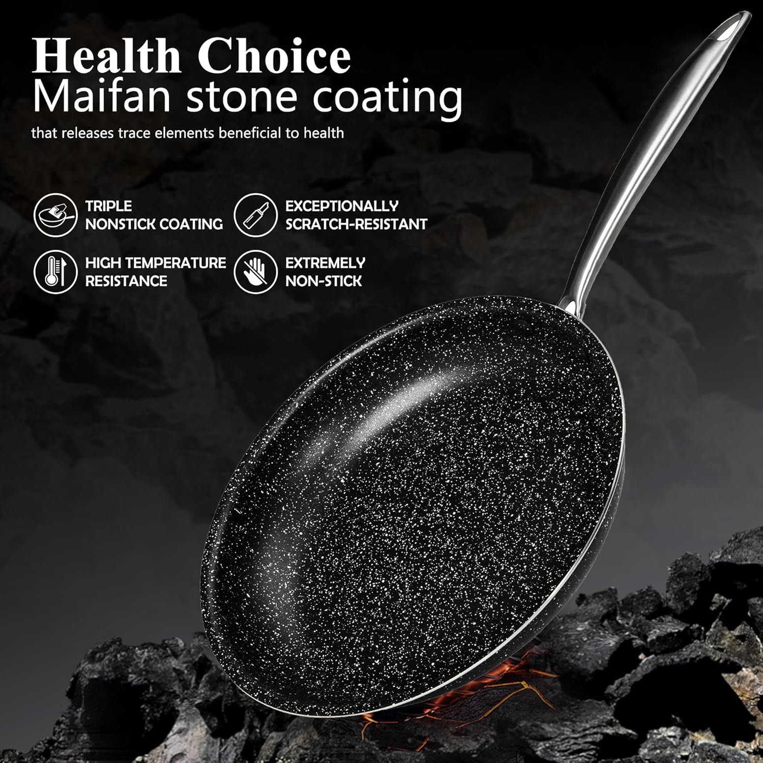 VECELO 20pcs Pots and Pans Set Non Stick - VECELO