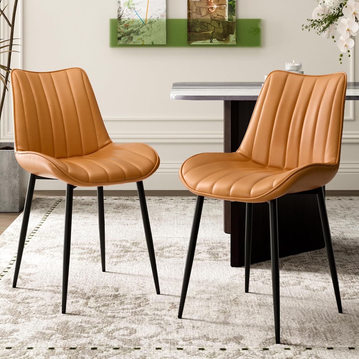 VECELO Dining Chairs Set of 2