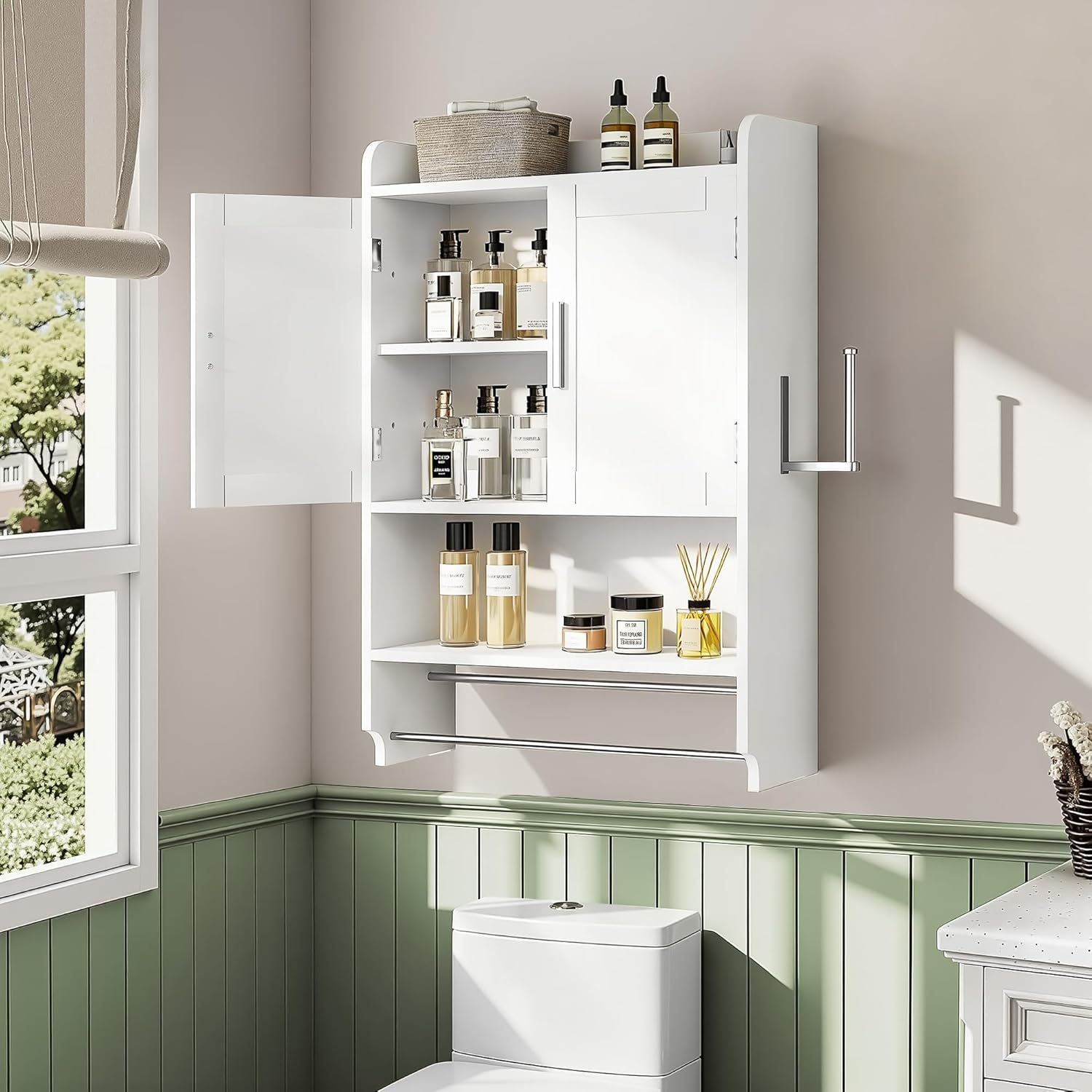 VECELO Bathroom Wall Cabinet