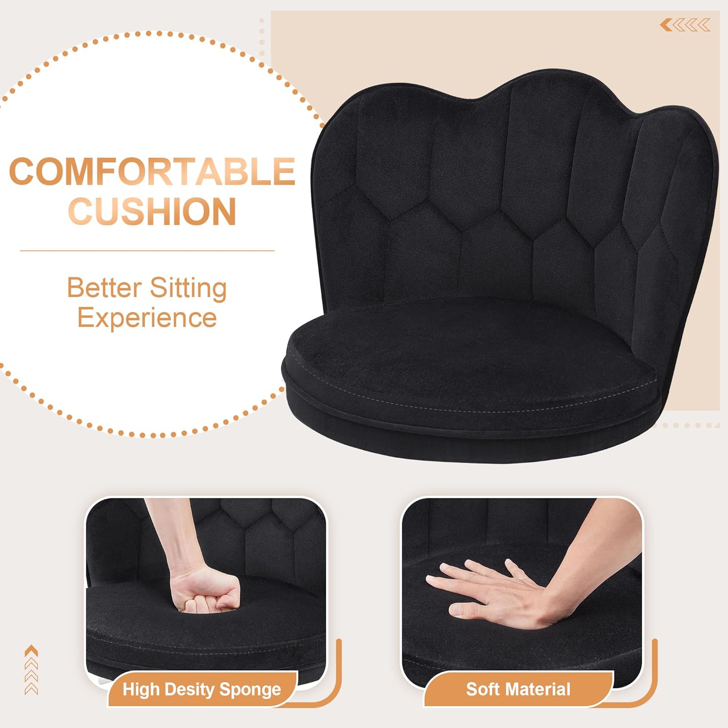 VECELO Bar Stools Set of 2/Set of 4, Adjustable Barstools with Back - VECELO