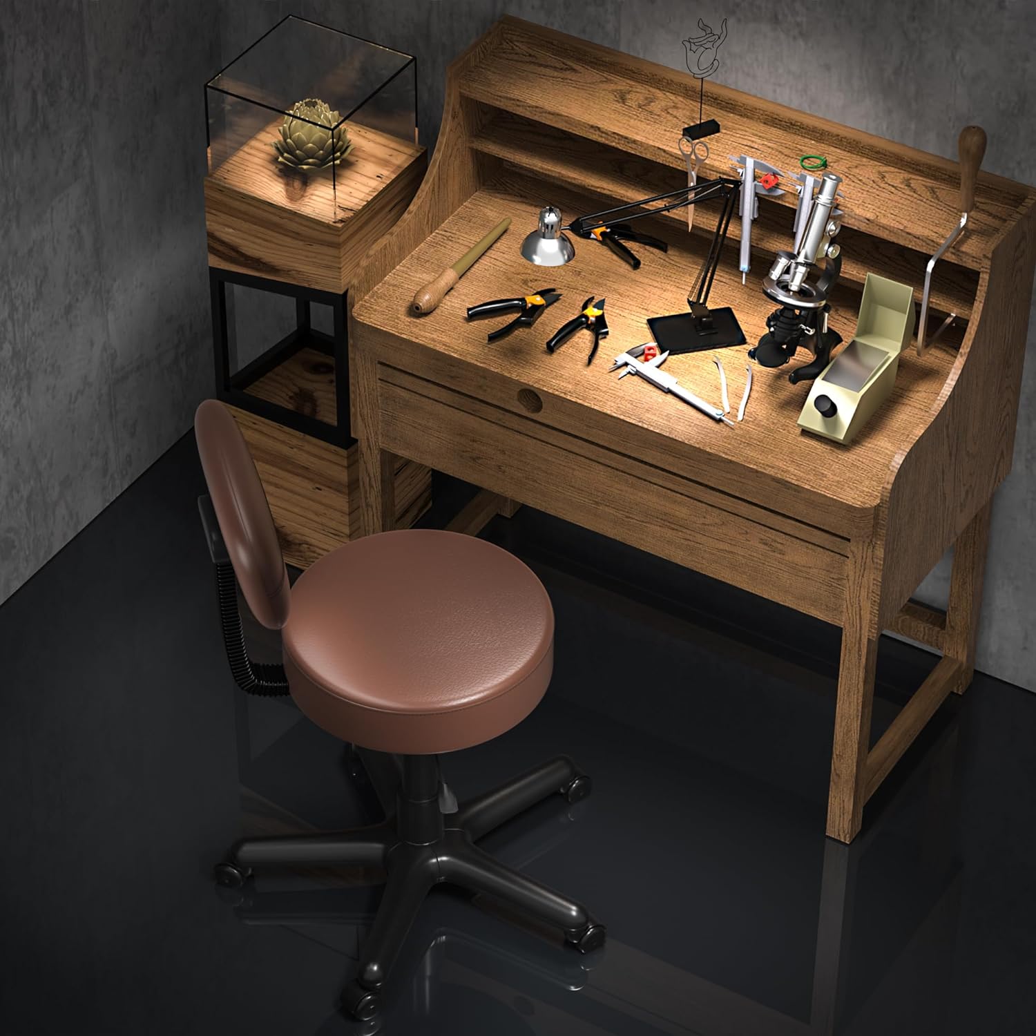 VECELO Home Office Desk Chair with Backrest