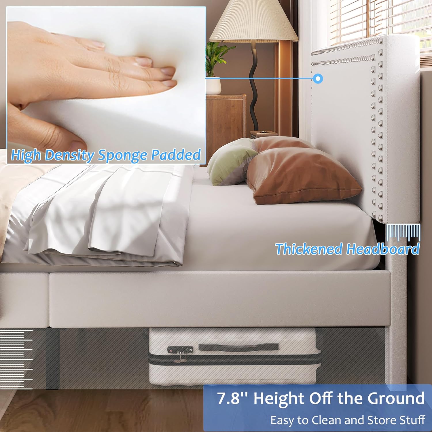 VECELO Modern Platform Bed Frame/Mattress Foundation