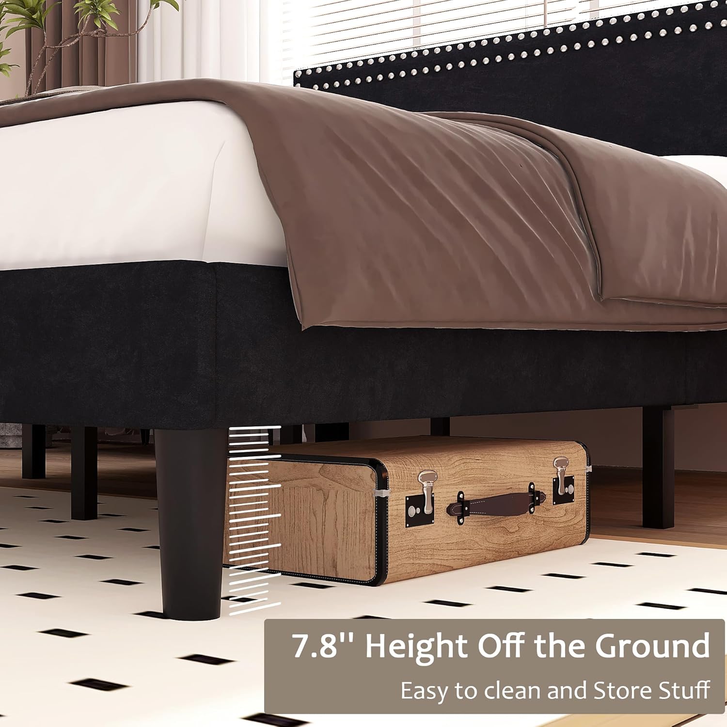 VECELO Modern Platform Bed Frame/Mattress Foundation