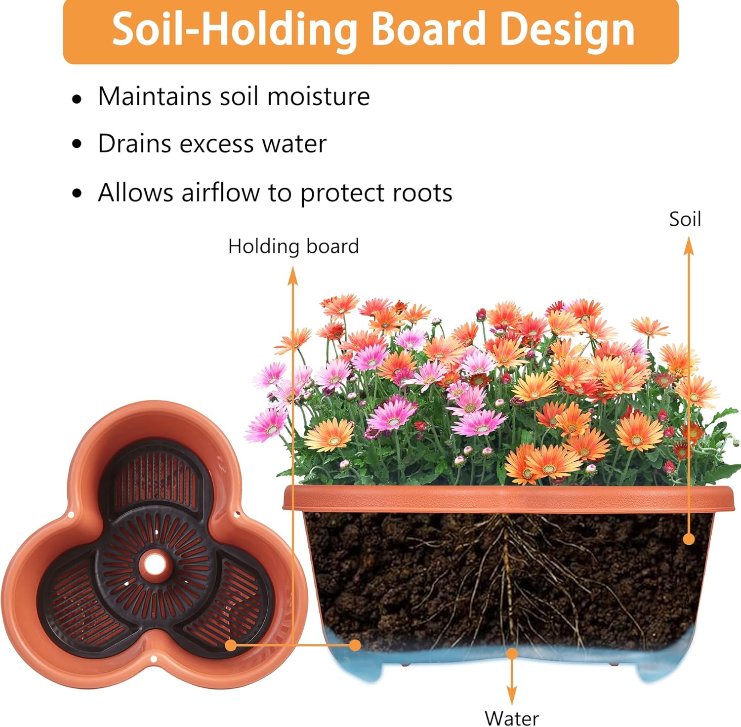 VECELO 5 Tier Vertical Garden Planter