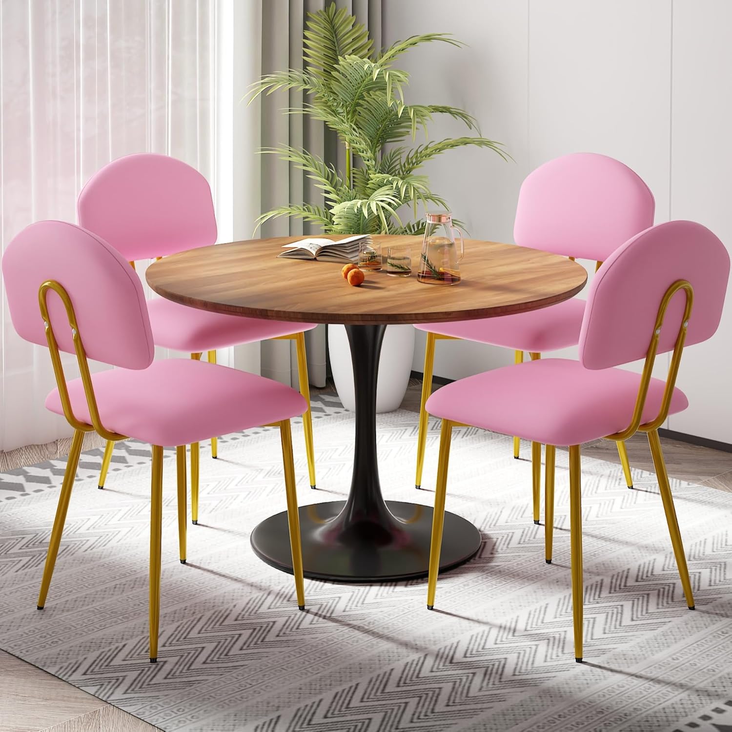 VECELO Dining Chairs Set of 2