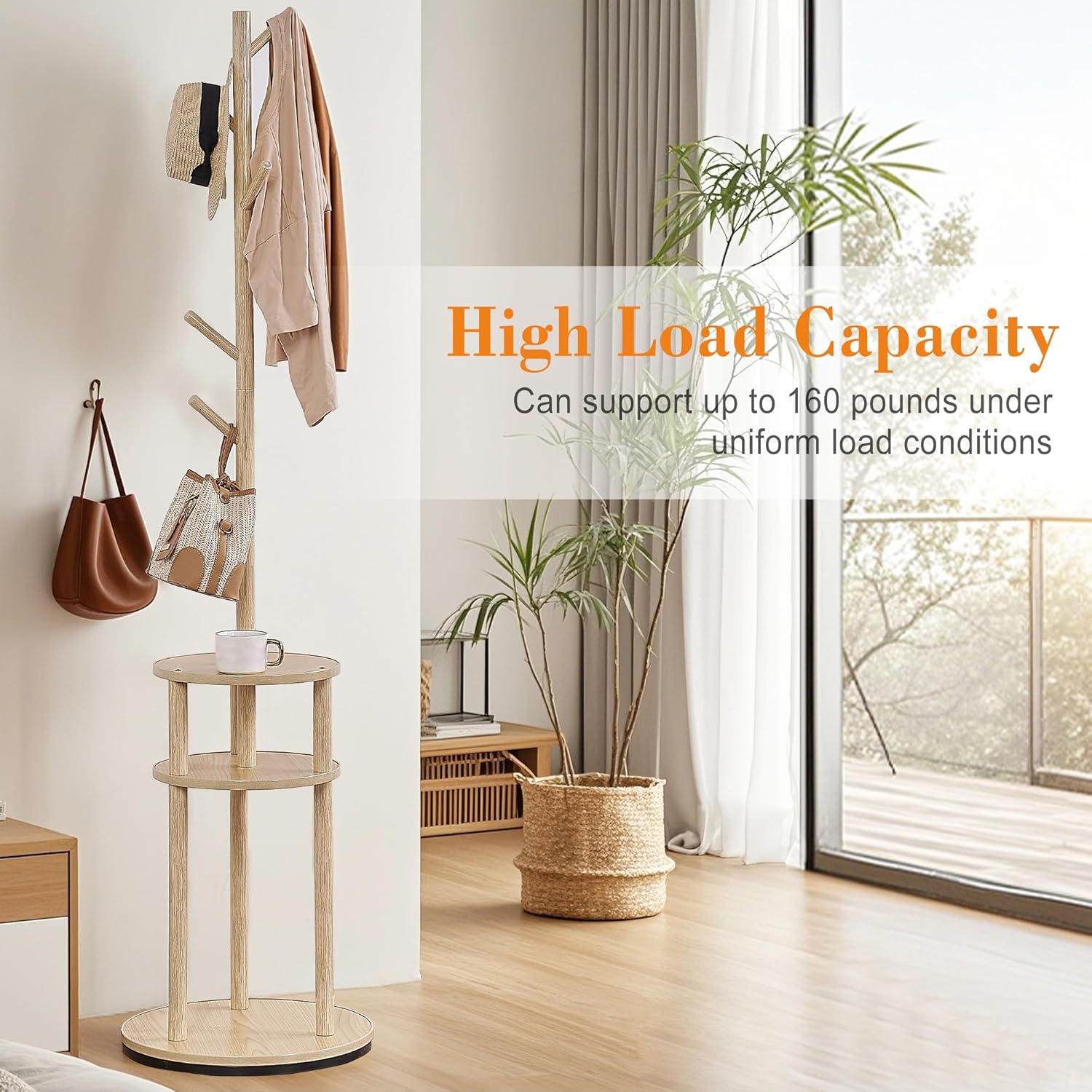 VECELO Coat Rack Freestanding