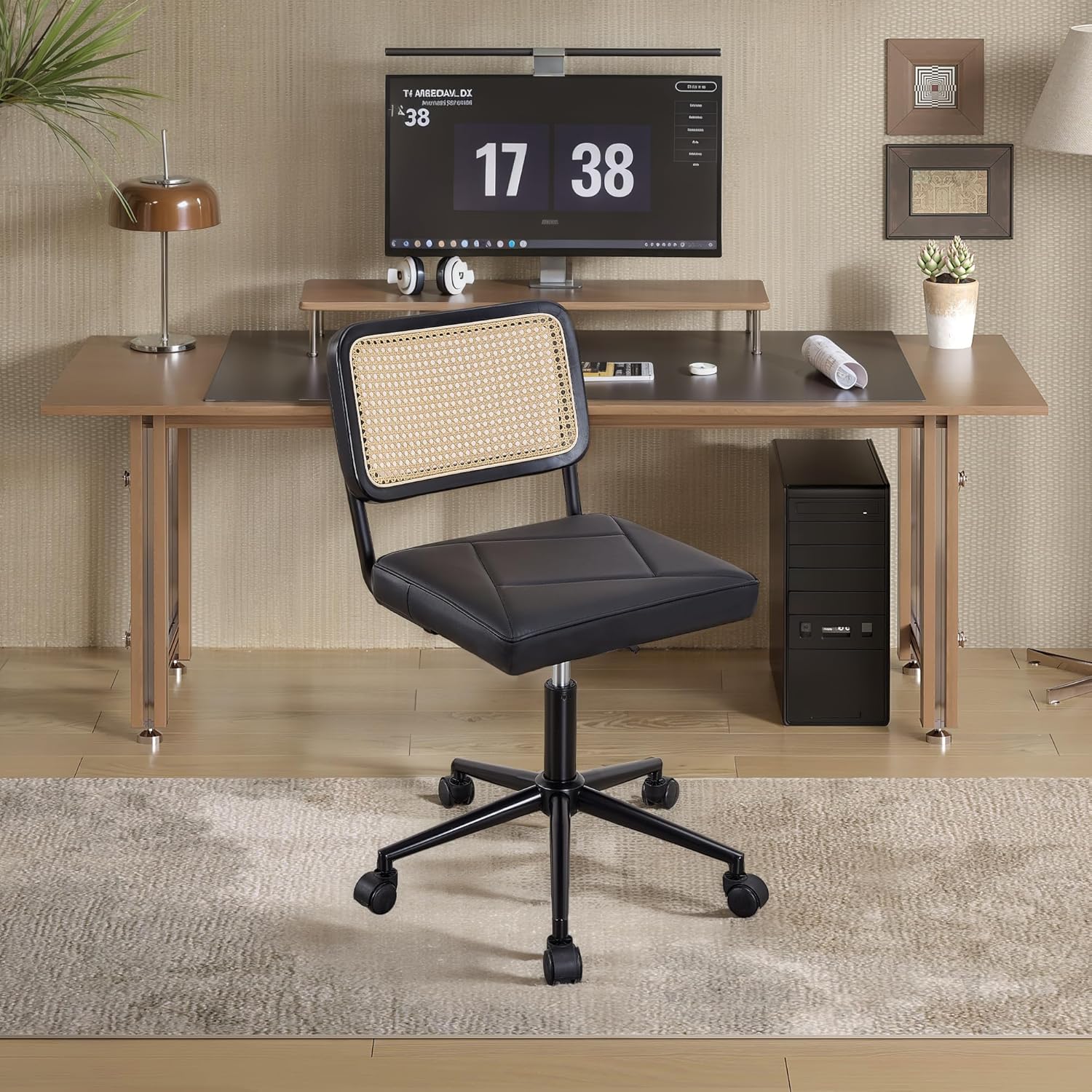VECELO PU Leather Home Office Chair