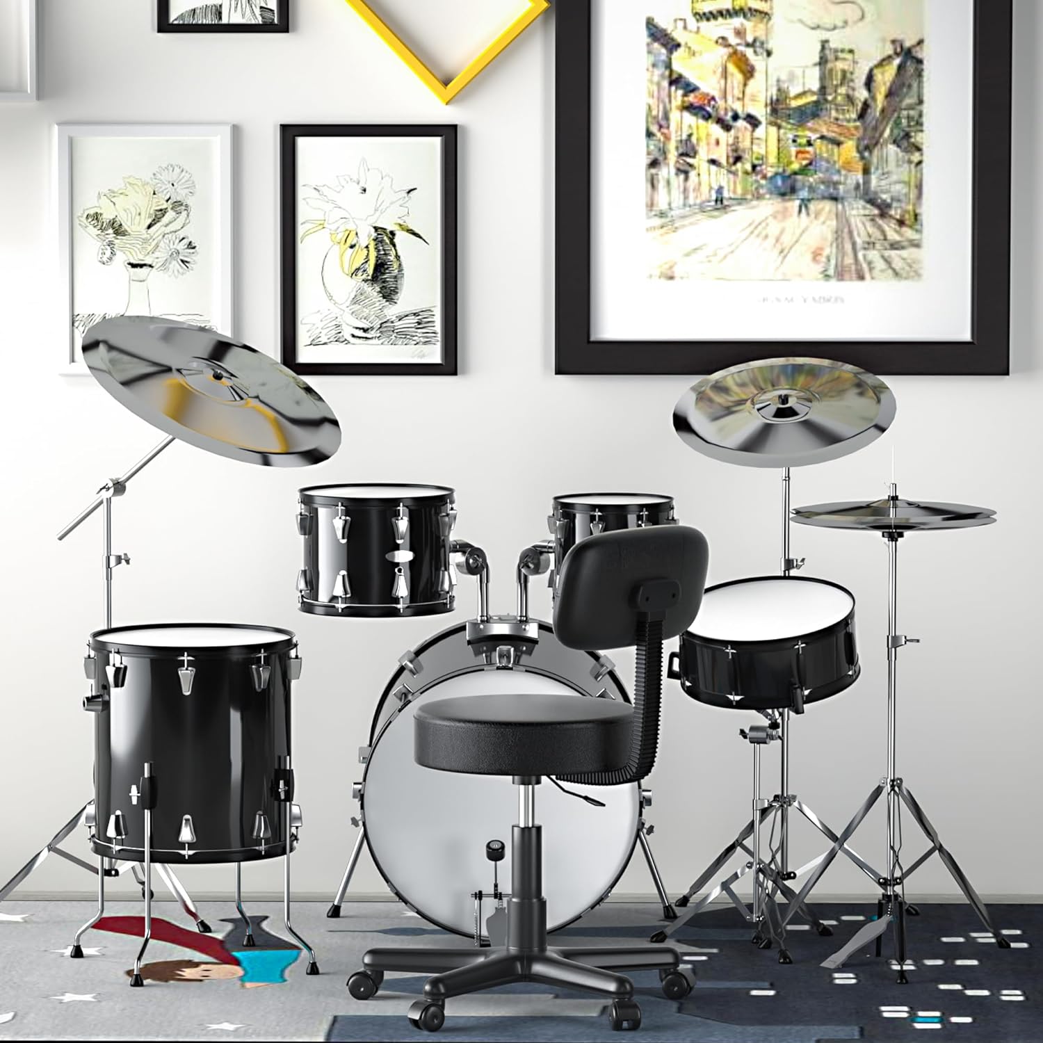 VECELO Home Office Desk Chair with Backrest