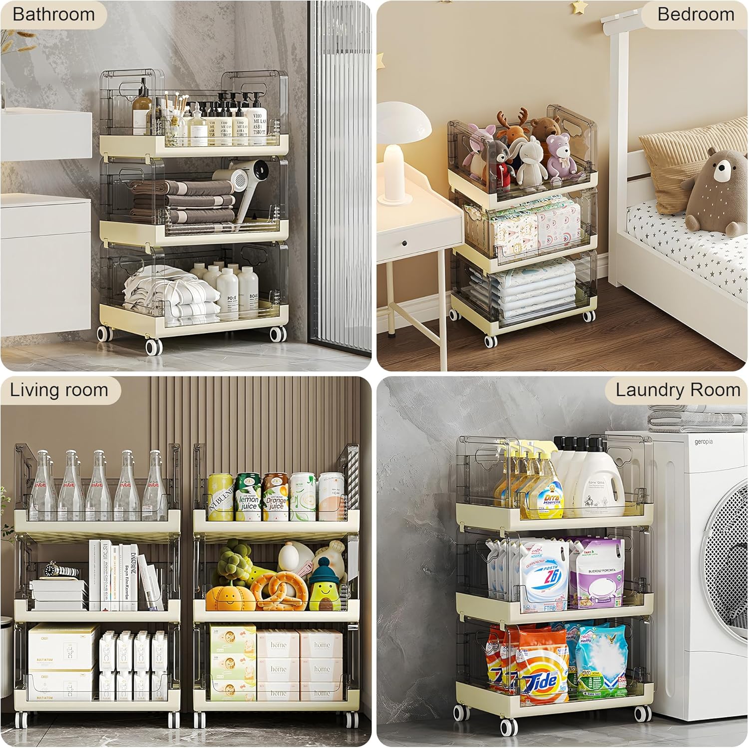 VECELO 3-Tier Fruit and Vegetable Basket