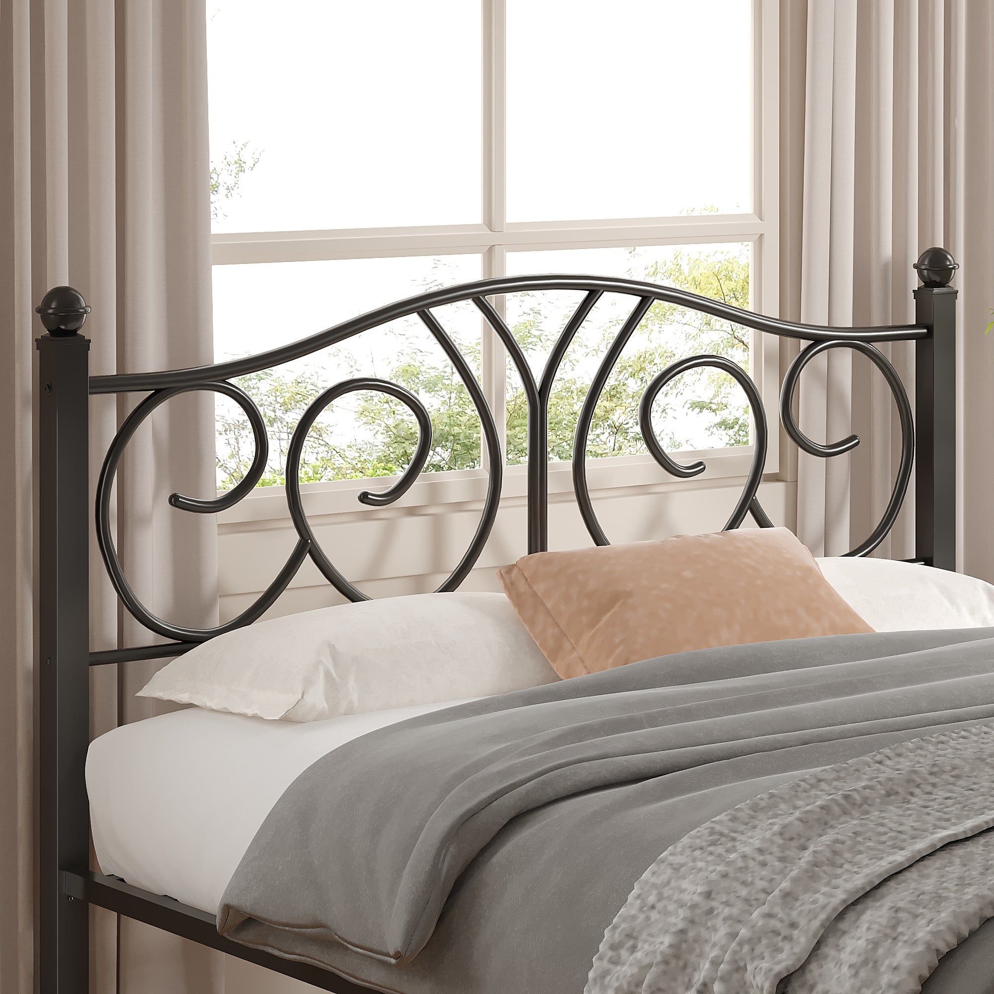 VECELO Metal Platform Bed Frame/Mattress Foundation