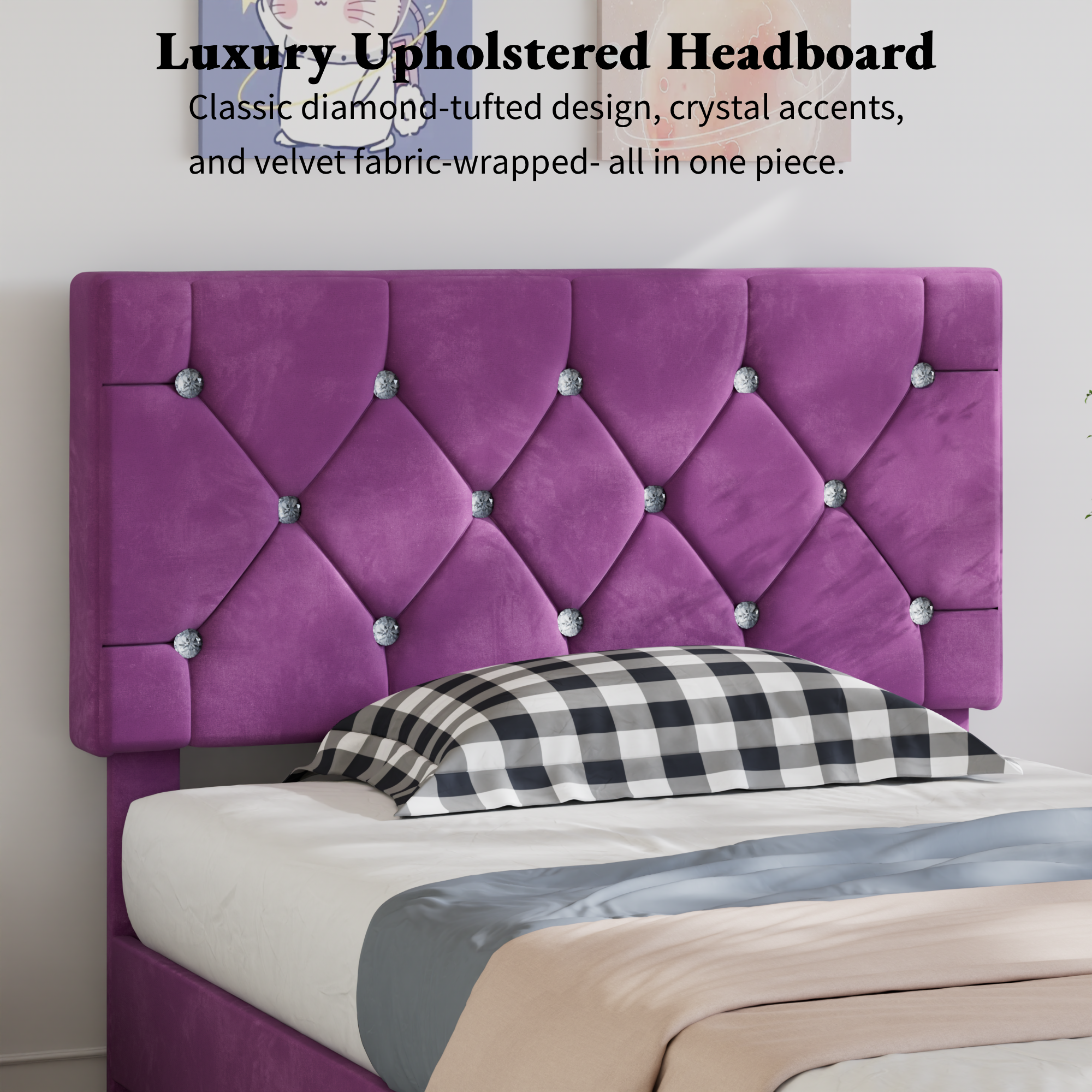 VECELO Twin Size Bed Frame