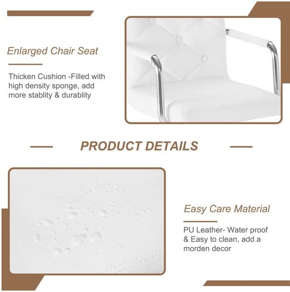 VECELO Adjustable Counter Height Bar Stools Set of 2 - VECELO