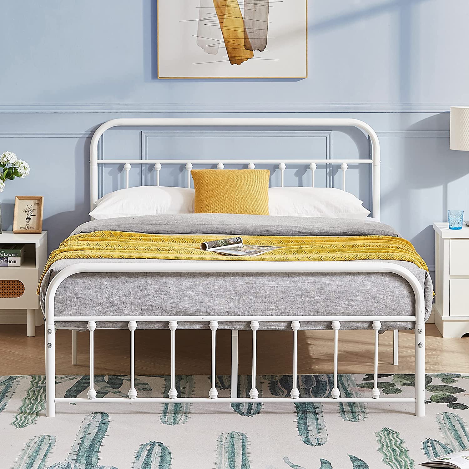 VECELO Metal Platform Bed Frame Mattress Foundation Modern&Simple Style